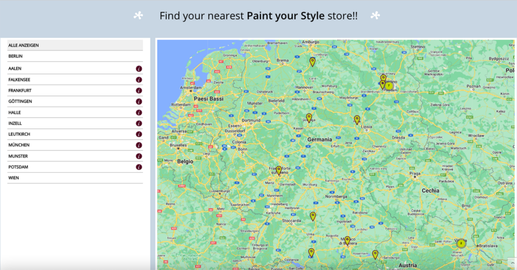 Mappa store Paint Your Styke