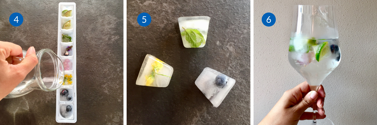 Cubetti di ghiaccio creativi - passaggi 4-5-6