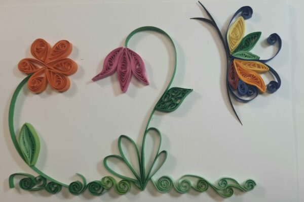 Fiore semplice con il quilling