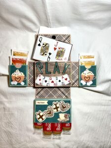 contenitore di carta aperta porta carte, dolcetti e tisane contenitore di carta aperta porta carte, dolcetti e tisane