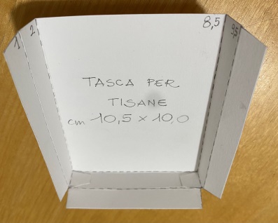 progetto TASCHE per TISANE per contenitore di carta progetto TASCHE per TISANE per contenitore di carta