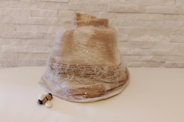 Cappello in lana cardata &#8220;Apina&#8221;