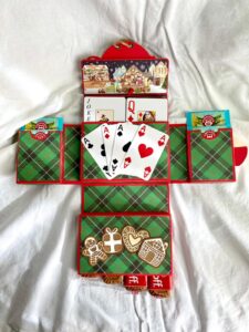 contenitore natalizio aperto porta carte, dolcetti e tisane contenitore natalizio aperto porta carte, dolcetti e tisane