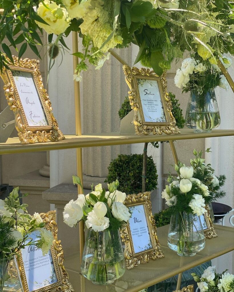 tableau mariage con cornice