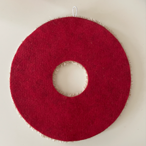 retro della ghirlanda natalizia