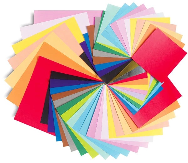 carta per origami di tutti i colori