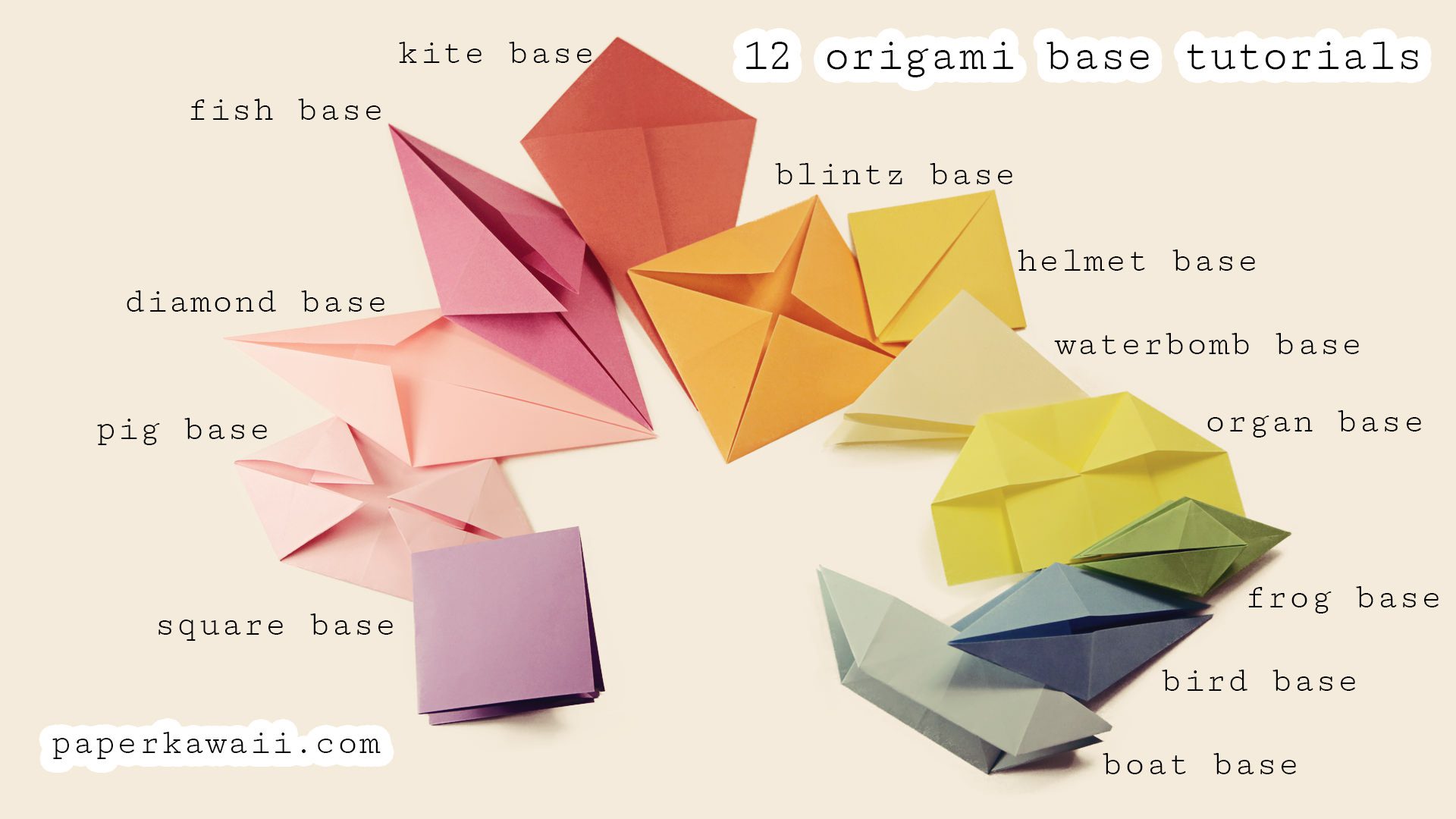 i 12 origami base