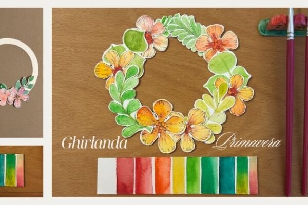 Decorazioni di Pasqua: come creare una ghirlanda ad acquerello