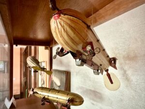 Modelli di dirigibili giocattolo a molla dei primi decenni del Novecento