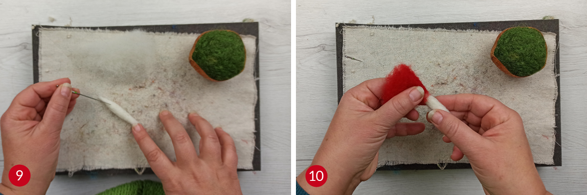 Foto tutorial funghetto segnaposto step 5