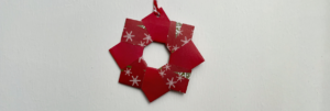 Decorazioni natalizie fai da te: ghirlanda origami