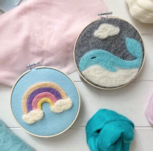Creatore di Palline di Feltro Strumenti di Feltro ad Ago di Plastica Strumento per la Creazione di Palline di Lana Roving Shaker per Infeltrimento Artigianato di Ricamo ad Ago a Mano Embroidery