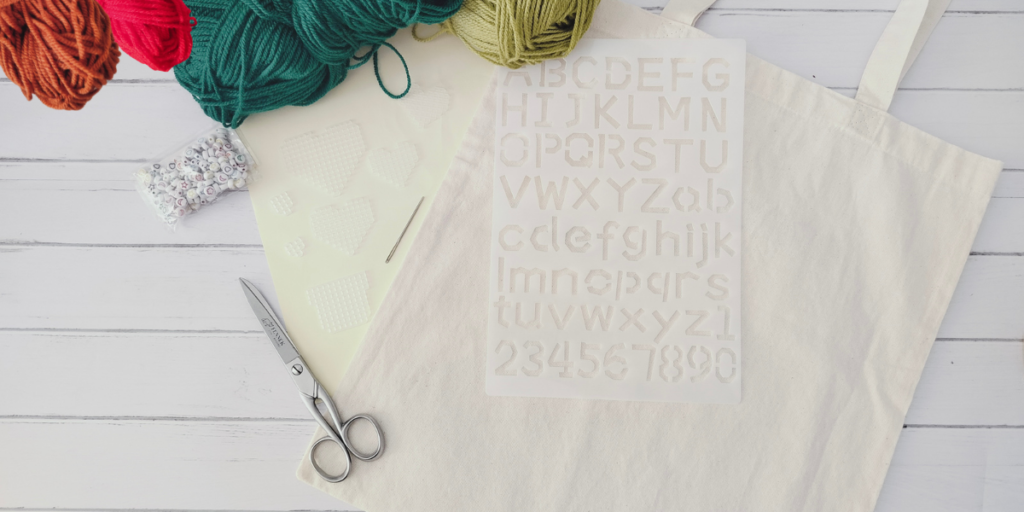 occorrente per tote bag con plastic canvas