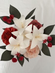 bouquet di fiori di carta
