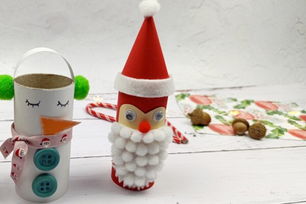 Riciclo Creativo di Natale con i rotoli di carta igienica
