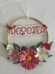 fiocco nascita in carta per nascita bambina