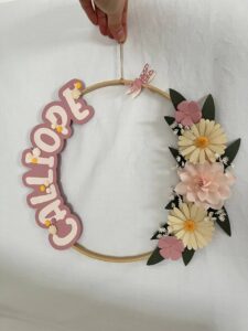 fiocco nascita in carta per nascita bambina