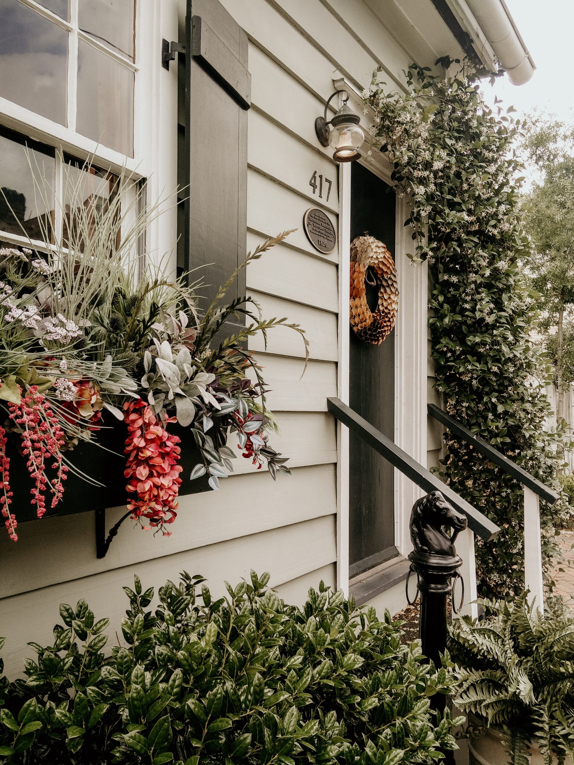 ingresso di casa in stile country