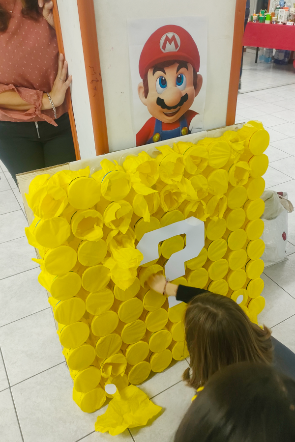 idea fai da te festa di compleanno a tema super mario 