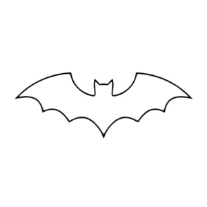 Sagoma di pipistrello da usare come modello per decorazioni di Halloween