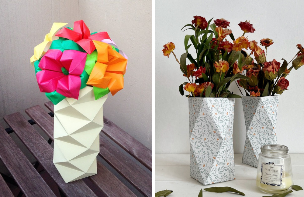 Tutorial Vaso Origami