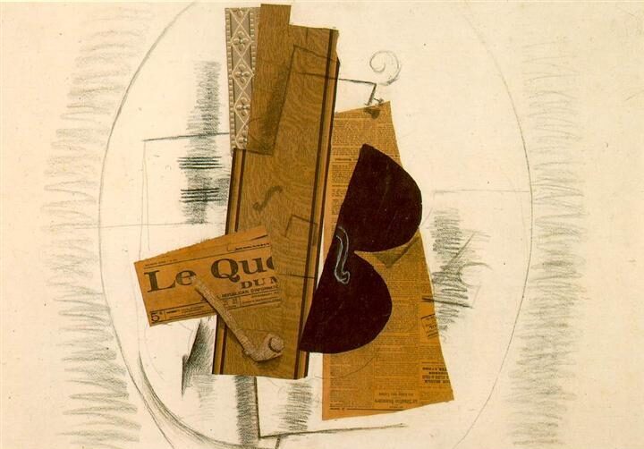 George Braque Violino e Pipa 1913