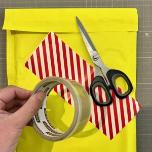 Washi tape - step 1