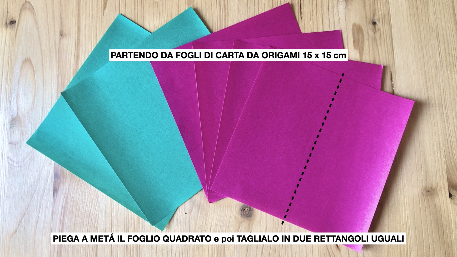 step 1 origami fiori di loto