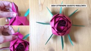 tutorial fiori di loto origami