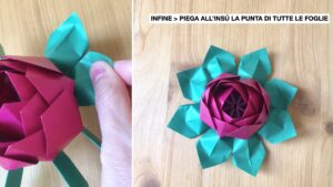 tutorial fiori di loto origami