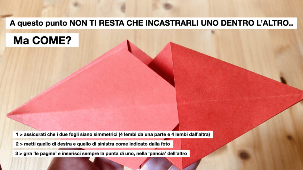 tutorial decorazione natalizia con origami